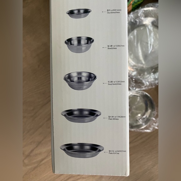 New in box stainless steel dinnerware 17 pieces - Picture 5 of 7